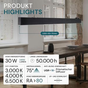 Produktbild für Pendelleuchte Luxula LX700300, mit LED