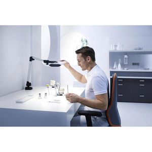 Produktbild für Schreibtischlampe Waldmann Taneo STZL 36, silber, LED, dimmbar