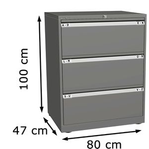 Produktbild für Hängeregisterschrank Bisley Essentials YESF0810