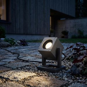 Produktbild für Wegeleuchte SLV Cubix, schwarz, mit 230 V Netzstrom