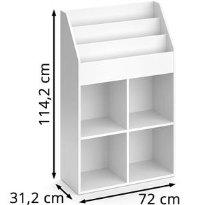 Produktbild für Bücherregal Vicco Luigi, weiß