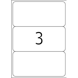 Produktbild für Universaletiketten TopStick labels, 8793, weiß