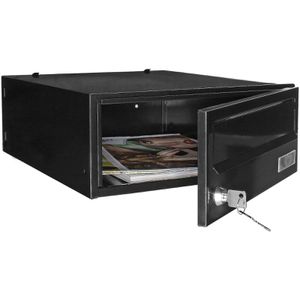 Produktbild für Briefkasten Rottner T05830 ELMMZ, schwarz, aus Stahl