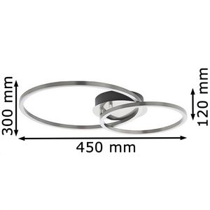 Produktbild für Deckenleuchte Eglo Palmaves 1, silber, LED