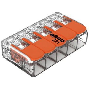 Verbindungsklemme Wago Compact, 221-615, 5 Leiter