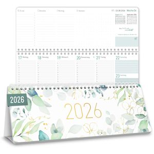 Produktbild für Tischkalender Häfft 9952-6, Blattgold, Jahr 2026