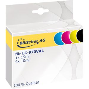 Produktbild für Tinte Böttcher-AG für Brother LC-970VAL Value Pack