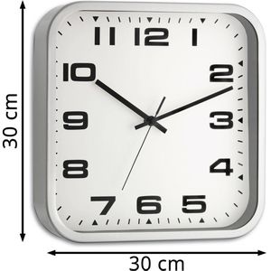 Produktbild für Wanduhr TFA 60.3013, Metall, analog, Quarzuhr
