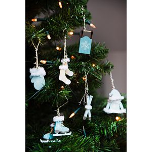 Produktbild für Weihnachtsbaumschmuck Heitmann-Deco 91013, petrol, 8-10 cm