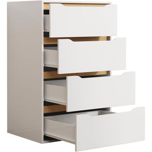 Produktbild für Kommode VCM Malira XL 921096, weiß / honig eiche