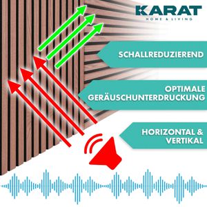 Produktbild für Akustikpaneel Karat Walnuss