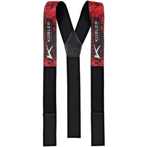 Hosenträger Kübler Forest 8750, Y-Form, rot-schwarz