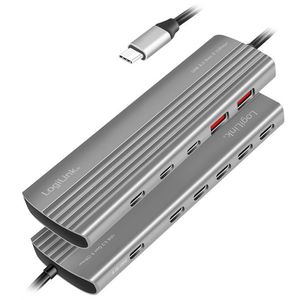 Produktbild für USB-Hub LogiLink Ultra-Slim UA0415, Metallgehäuse