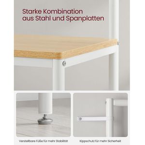 Produktbild für Garderobenständer Vasagle HSR415W09, weiß