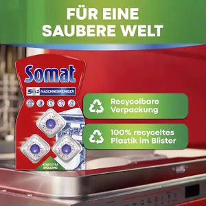 Produktbild für Spülmaschinenreiniger Somat Duo 5 in 1 Maschinenreiniger, Tabs