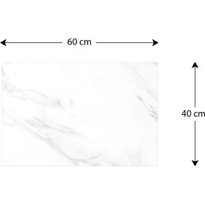 Produktbild für Magnettafel ALLboards MetalBoards, Weißer Marmor