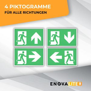 Produktbild für Notbeleuchtung Enovalite ELED200100 Fluchtwegleuchte LED, Akku