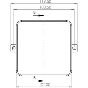 Produktbild für Abzweigdose f-tronic E114, Spritzwasserschutz IP54 für außen