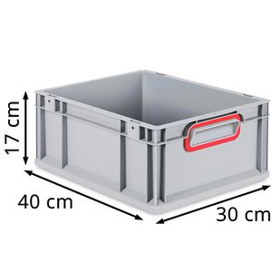 Produktbild für Eurobox Allit ProfiPlus EuroBox 417, grau, 14,9 Liter