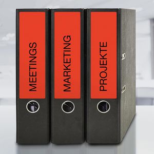 Produktbild für Rückenschilder Zweckform L4766-100, rot