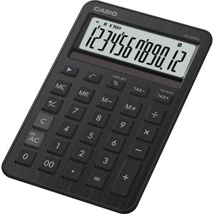 Taschenrechner Casio MS 200 DQ BK, mit MwSt-Berechnung schwarz