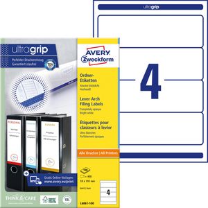 Rückenschilder Zweckform L6061-100, weiß