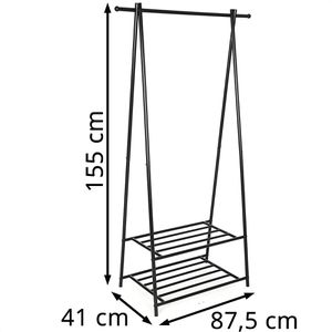 Produktbild für Garderobenständer Songmics HSR05B, schwarz