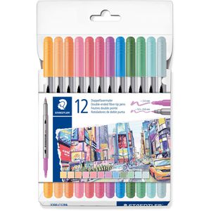 Produktbild für Filzstifte Staedtler 3200 C12PA, Design Journey, Pastell
