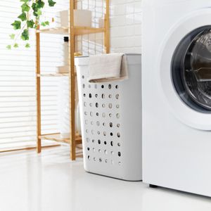 Produktbild für Wäschekorb Rotho Jona, weiß, mit Deckel