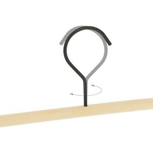 Produktbild für Hosenbügel Relaxdays 100377250, aus Metall / Holz