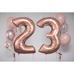 Produktbild für Luftballons Amscan 9906278, Riesenzahl 3, rose