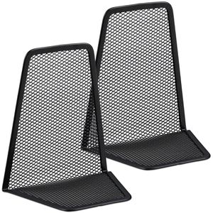 Buchstütze Relaxdays 10024811, schwarz