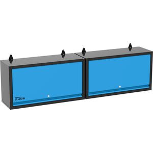 Werkzeugschrank Güde GWS 2T XL, 40463, Metall, schwarz / blau