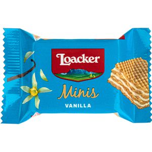 Produktbild für Waffeln Loacker Minis Vanille, Waffelschnitte