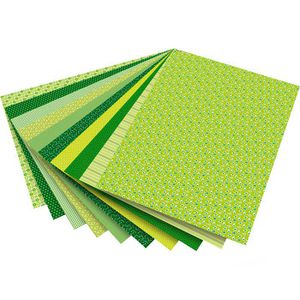 Produktbild für Motivpapier Folia 46549 Basic, grün, 24 x 34 cm