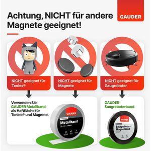 Produktbild für Magnetschilder Gauder MTS-150x25x2-3M-10pcs