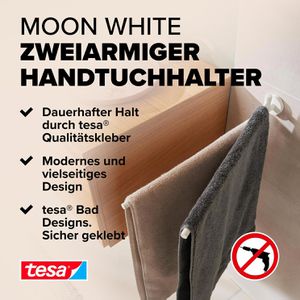 Produktbild für Handtuchhalter Tesa Moon White 40572, weiß