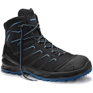 Produktbild für Sicherheitsschuhe LOWA LARROX Work GTX black-blue Mid, S3