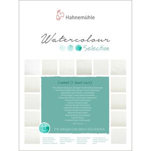 Produktbild für Aquarellpapier Hahnemühle Selection Block, 24 x 32 cm