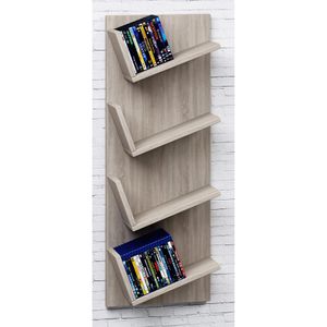 Produktbild für CD-Regal VCM Lansi, 911793, sonoma eiche