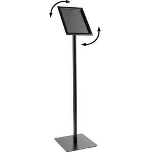 Produktbild für Infoständer Böttcher-AG aus Aluminium, schwarz, A3