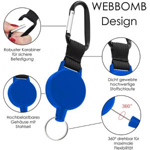 Produktbild für Schlüsselanhänger Webbomb 6804, blau