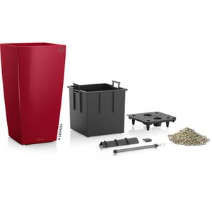 Produktbild für Übertopf Lechuza CUBICO 30, rot hochglanz, 30 x 57 x 30 cm