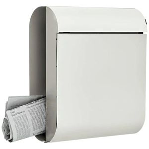 Briefkasten Burg-Wächter Cosmo 3765 Ni, silber, aus Edelstahl