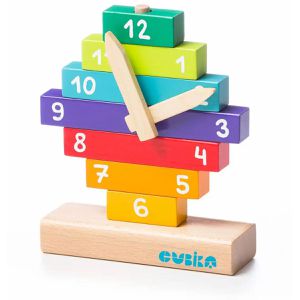 Produktbild für Lernspielzeug CUBIKA 14354, Holzuhr, Ø 10 cm
