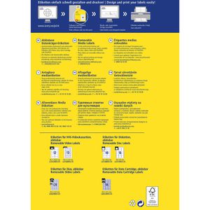 Produktbild für Diskettenetiketten Zweckform L4738REV-25, weiß