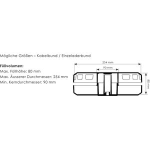 Produktbild für Kabelabroller Runpotec Cable Box 260, aus Kunststoff