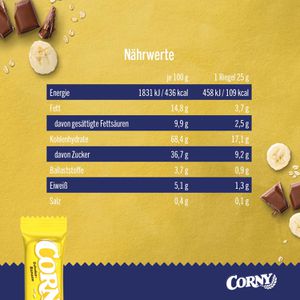 Produktbild für Müsliriegel Corny Classic Schoko-Banane
