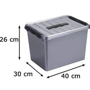 Produktbild für Aufbewahrungsbox Sunware Q-Line Box 78800628, 22L