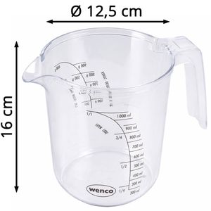 Produktbild für Messbecher wenco 555135, aus Kunststoff